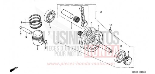 ALBERO MOTORE/PISTONE XR125L6 di 2006